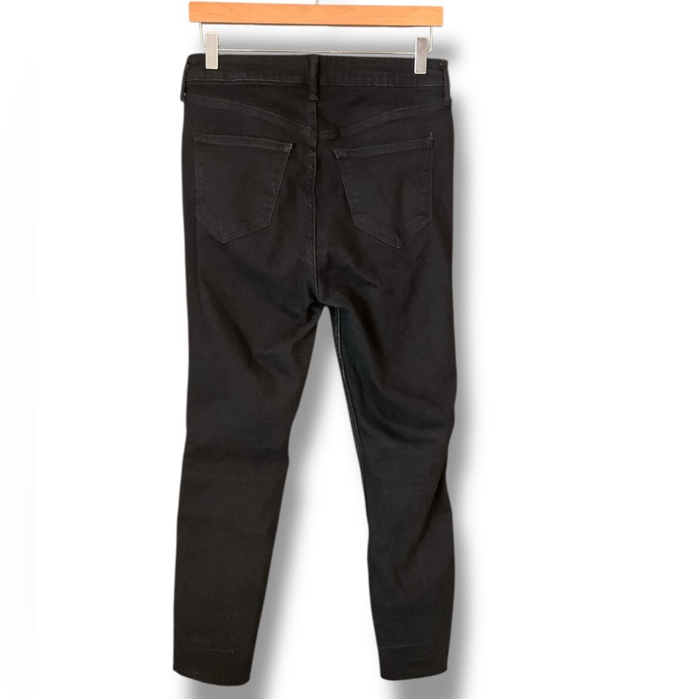 Old Navy Black Exposed Button Fly Extra High Rise Rockstar Super Skinny Size10 - Picture 3 of 6